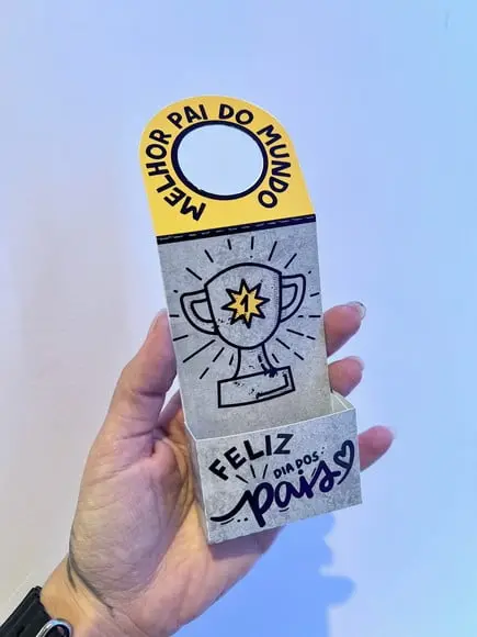 Tag Cartão para Garrafa Dia dos Pais