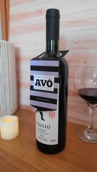 Tag Cartão para Garrafa de Vinho Dia dos Pais