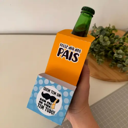 Tag Cartão para Garrafa Dia dos Pais