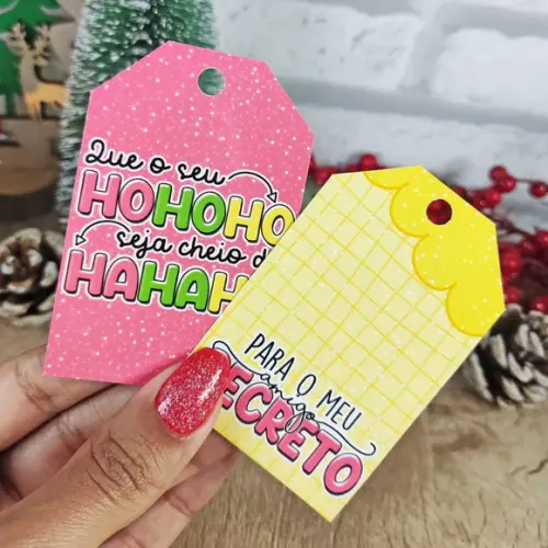 Tags com Furo para Natal