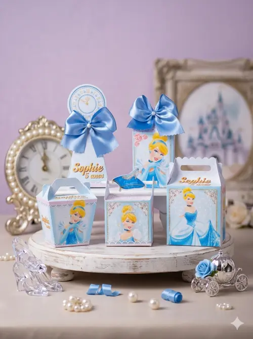 Kit Caixinhas Cinderela