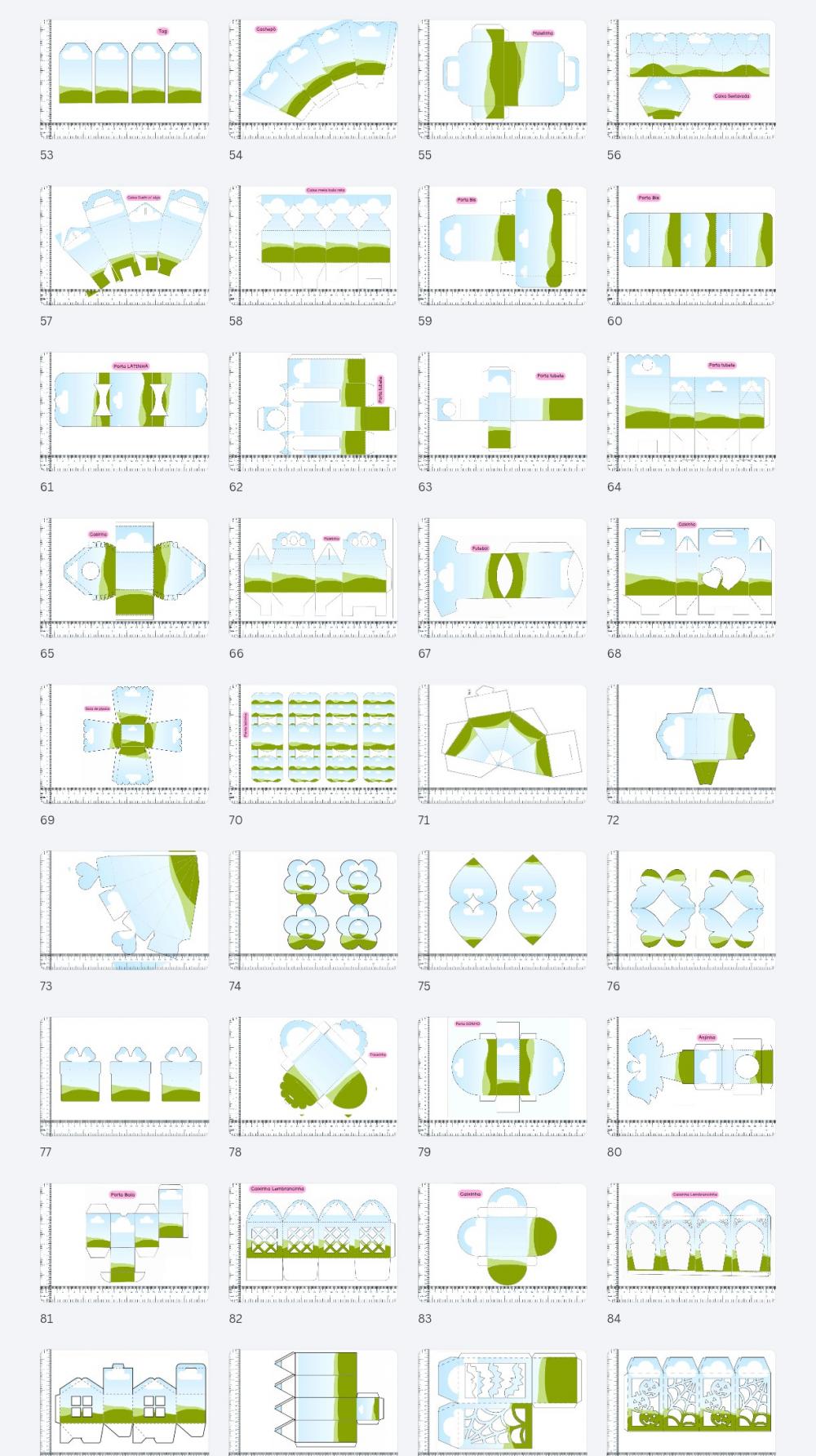 500 moldes editáveis canva