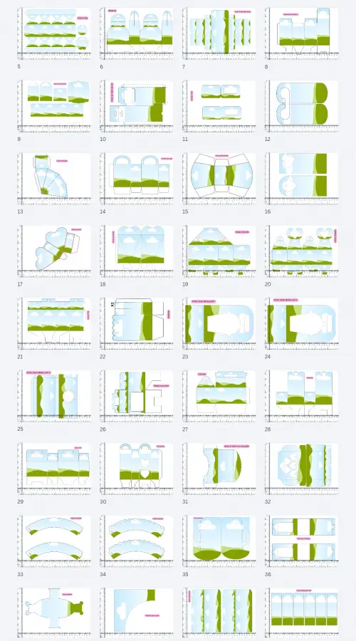 200 moldes editáveis canva