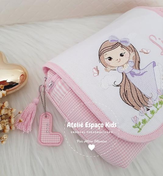 Capa Caderneta, Necessaire do Bebê, Fraldas de Boca e Toalha