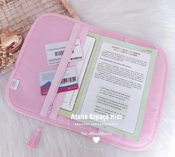 Capa para Caderneta de Vacinas e Necessaire do Bebê