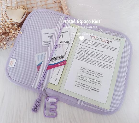 Capa para Caderneta de Vacinas e Necessaire do Bebê