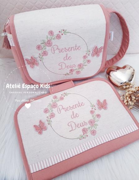 Capa para Caderneta de Vacinas e Necessaire do Bebê