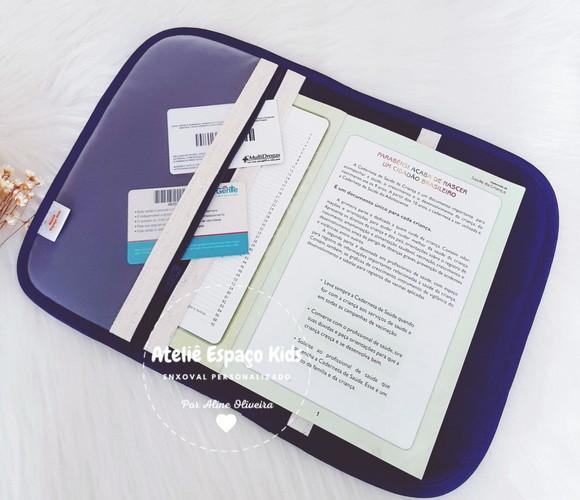 Capa para Caderneta de Vacinas e Necessaire do Bebê