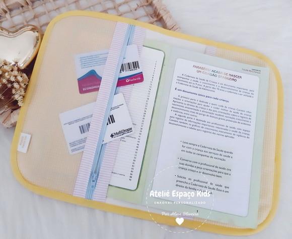 Capa para Caderneta de Vacinas e Necessaire do Bebê