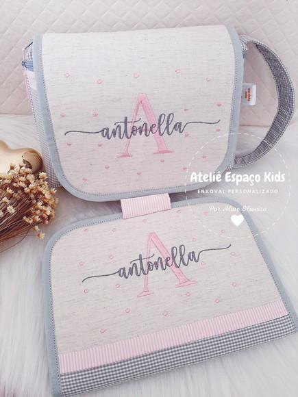 Capa para Caderneta de Vacinas e Necessaire do Bebê