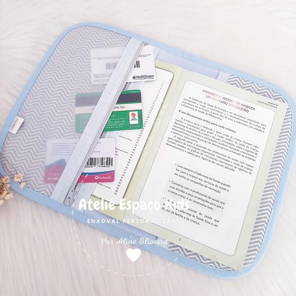 Capa para Caderneta de Vacinas e Necessaire do Bebê