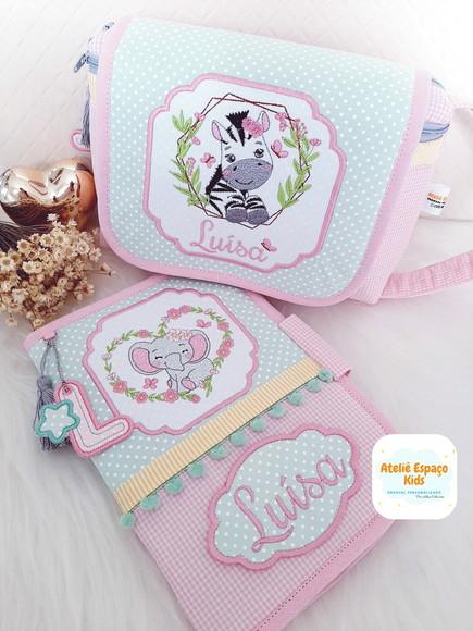 Capa para Caderneta de Vacinas e Necessaire do Bebê