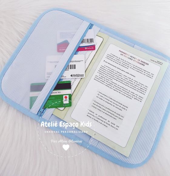 Capa Para Caderneta De Vacinas E Necessaire Do Bebê