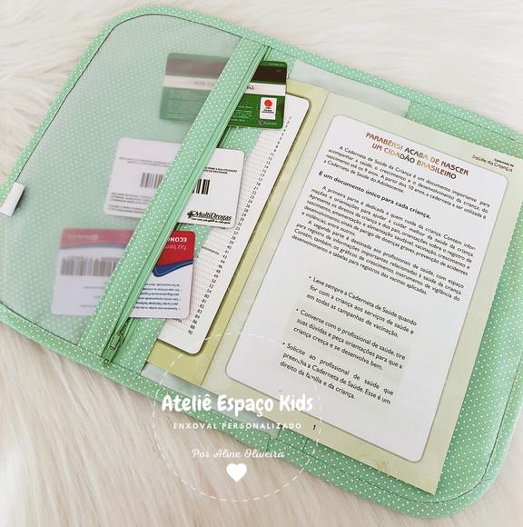 Capa Para Caderneta De Vacinas E Necessaire Do Bebê