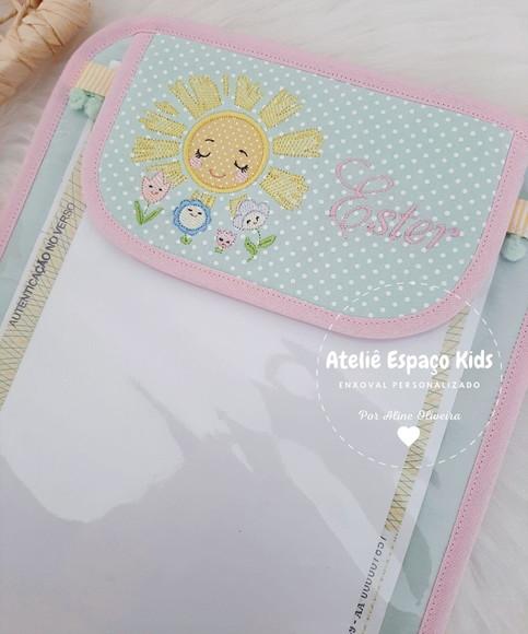 Capa para Caderneta, Porta Certidão e Fraldas