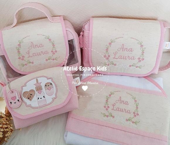 Maletinha Lili, Farmacinha P, Necessaire do Bebê e Toalha