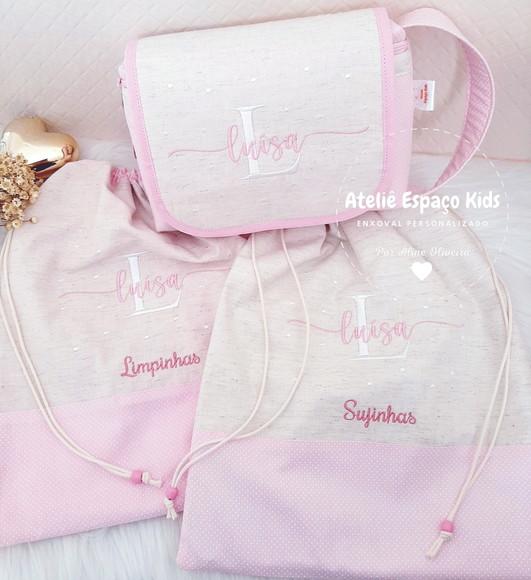 Necessaire do Bebê e Saquinhos Limpinhas e Sujinhas