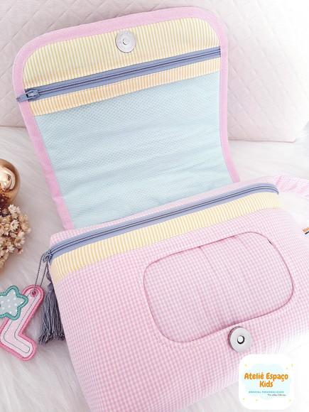 Necessaire do Bebê, Fralda de Boca e Capa para Caderneta