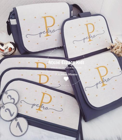 Necessaire,organizadores,capa Caderneta e Trocador (chumbo)