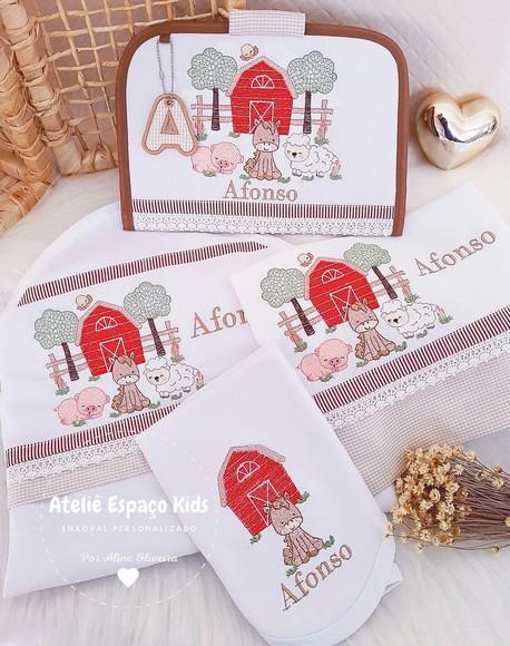 Toalha Fralda, Capa Para Caderneta, Fralda De Boca E Naninha