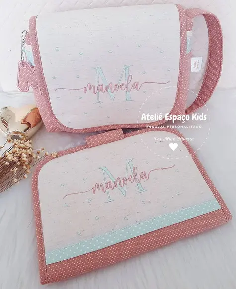 Capa para Caderneta de Vacinas e Necessaire do Bebê