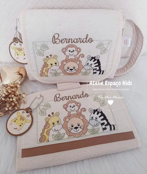 Capa para Caderneta de Vacinas e Necessaire do Bebê
