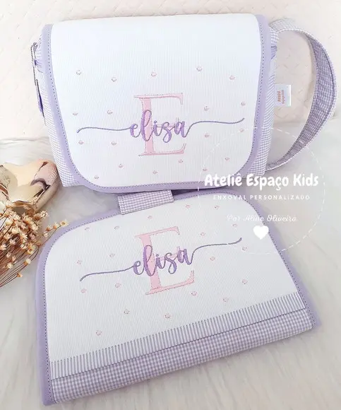 Capa para Caderneta de Vacinas e Necessaire do Bebê