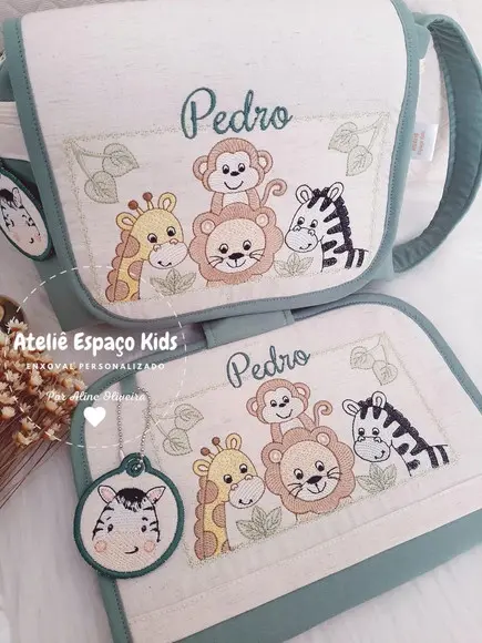 Capa para Caderneta de Vacinas e Necessaire do Bebê