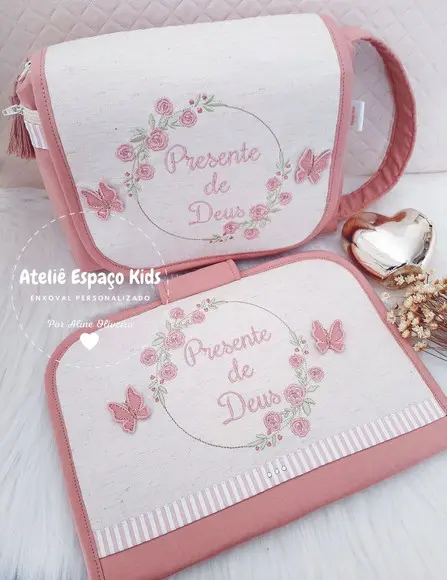 Capa para Caderneta de Vacinas e Necessaire do Bebê