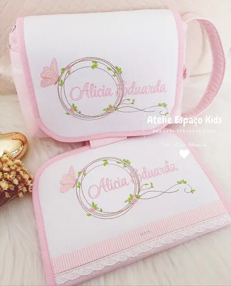 Capa para Caderneta de Vacinas e Necessaire do Bebê