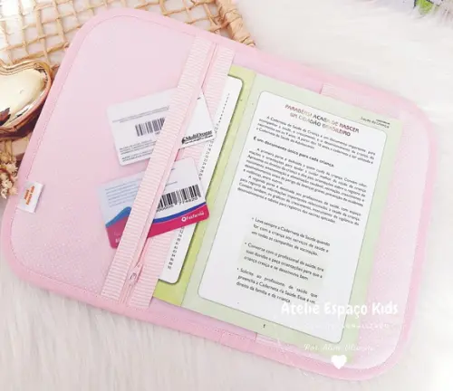 Capa para Caderneta de Vacinas e Necessaire do Bebê