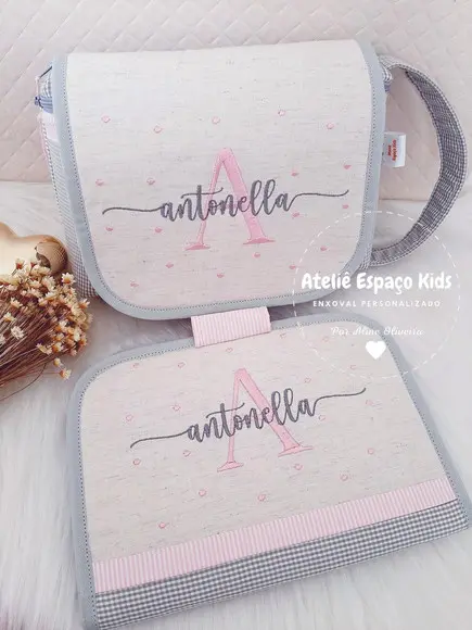 Capa para Caderneta de Vacinas e Necessaire do Bebê