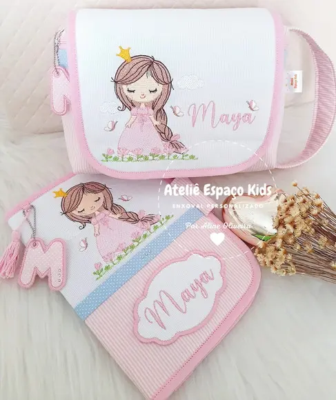 Capa para Caderneta de Vacinas e Necessaire do Bebê