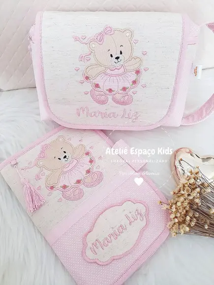 Capa para Caderneta de Vacinas e Necessaire do Bebê