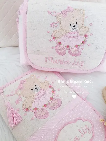 Capa para Caderneta de Vacinas e Necessaire do Bebê
