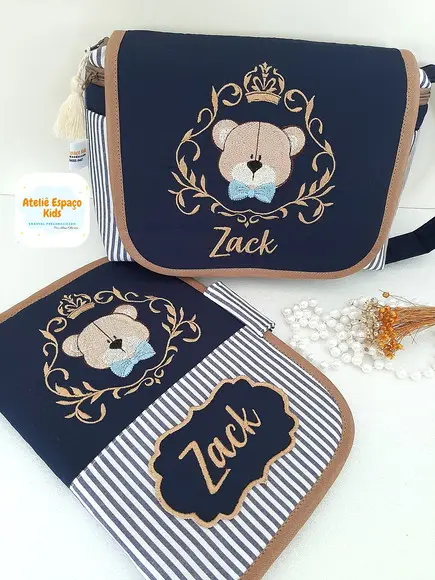 Capa para Caderneta de Vacinas e Necessaire do Bebê