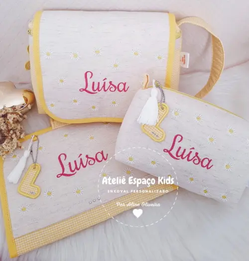 Capa para Caderneta, Necessaire do Bebê e Necessaire Básica