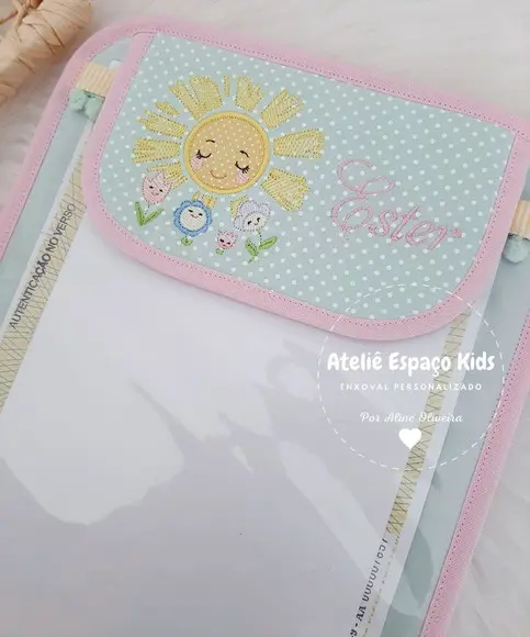 Capa para Caderneta, Porta Certidão e Fraldas