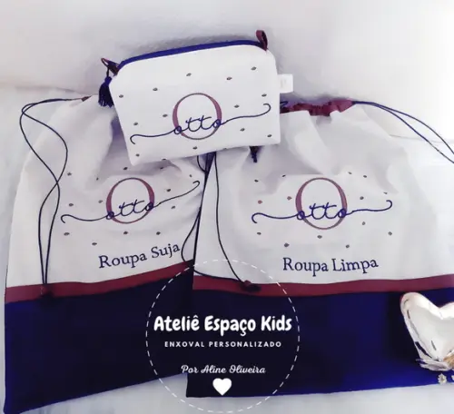 Necessaire Básica, Saquinho Limpinhas e Sujinhas