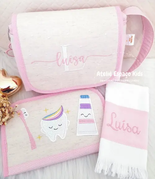 Necessaire do Bebê e Higiene Bucal, Saquinhos e Fralda
