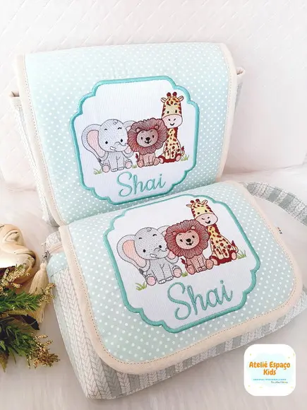 Necessaire Do Bebê E Trocador Portátil