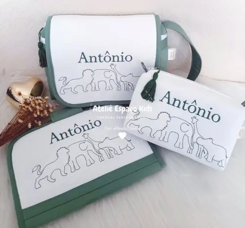 Necessaire do Bebê, Capa para Caderneta e Necessaire Básica