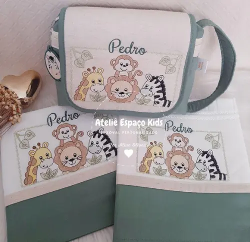 Necessaire do Bebê, Fralda Passeio e Toalhinha de Boca