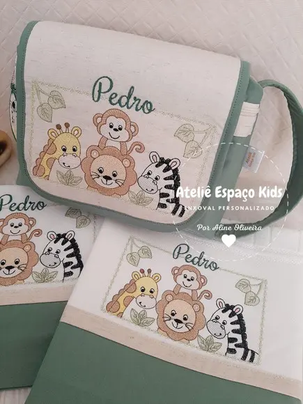Necessaire do Bebê, Fralda Passeio e Toalhinha de Boca