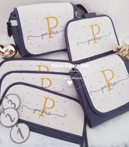 Necessaire,organizadores,capa Caderneta e Trocador (chumbo)