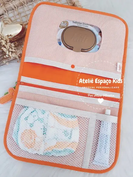Porta Fraldas e Lenço Umedecido Slim