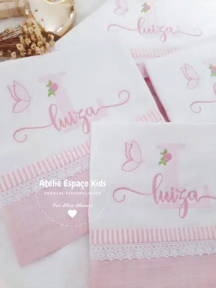 Toalha de Banho com Capuz e Fraldas de Boca e Passeio