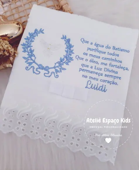Toalhinha para Batizado