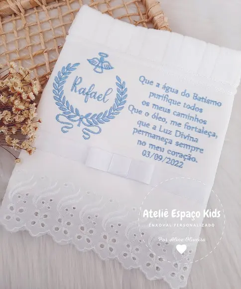 Toalhinha para Batizado
