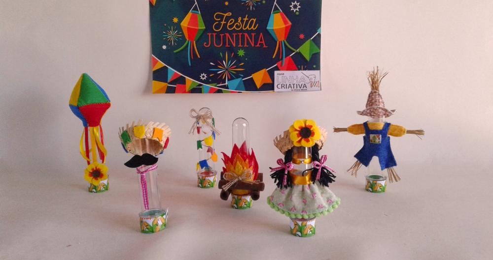 Tubete Festa Junina Lembrancinha em Feltro